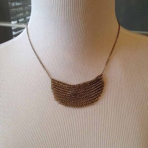 J. Crew Mesh Chainmail Bib Necklace